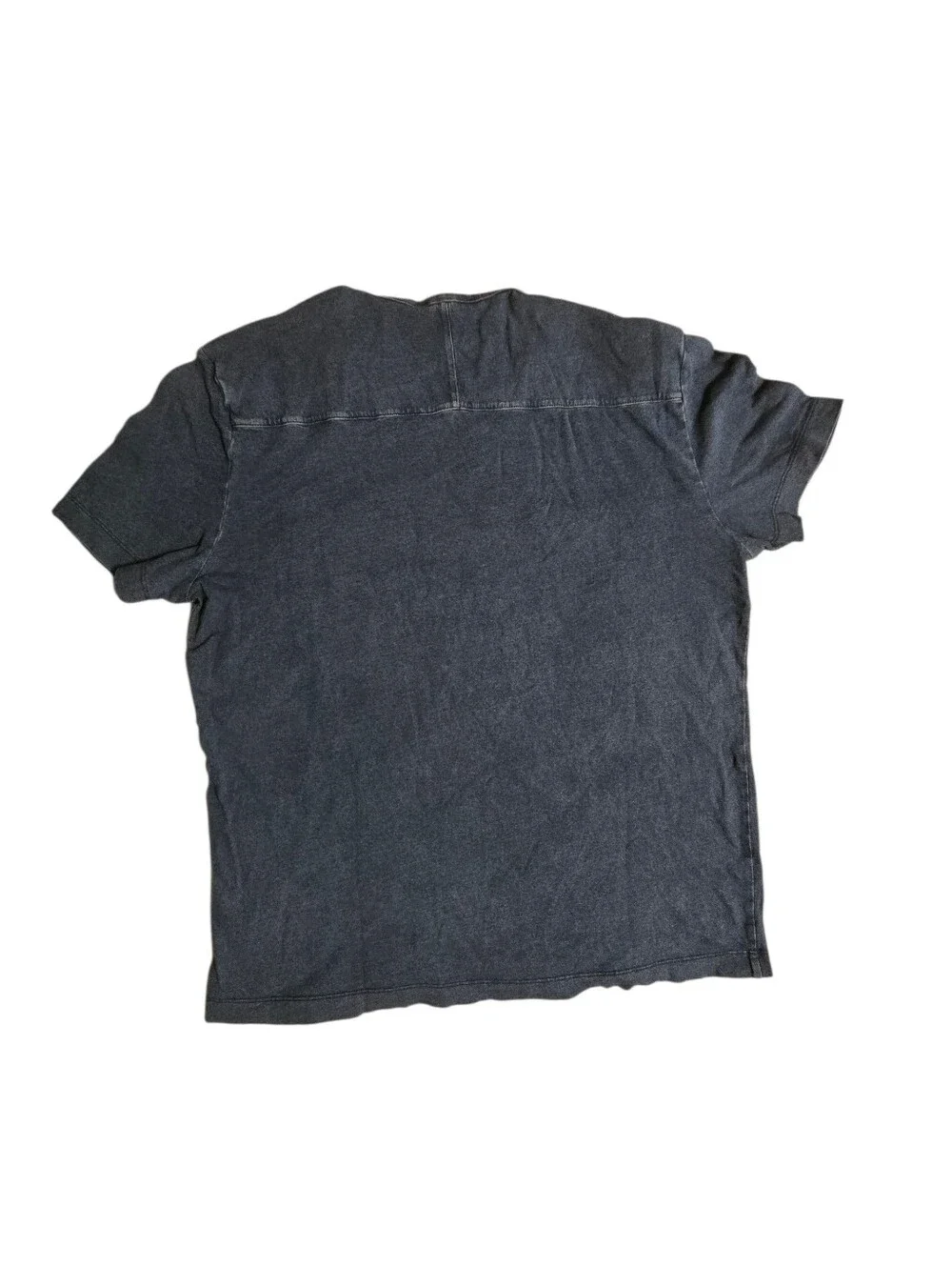 Banana Republic Men’s Blue Solid Crew Neck Pocket Cotton Knit T-Shirt L